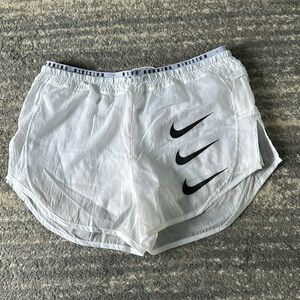 Nike Running Shorts White Size Medium